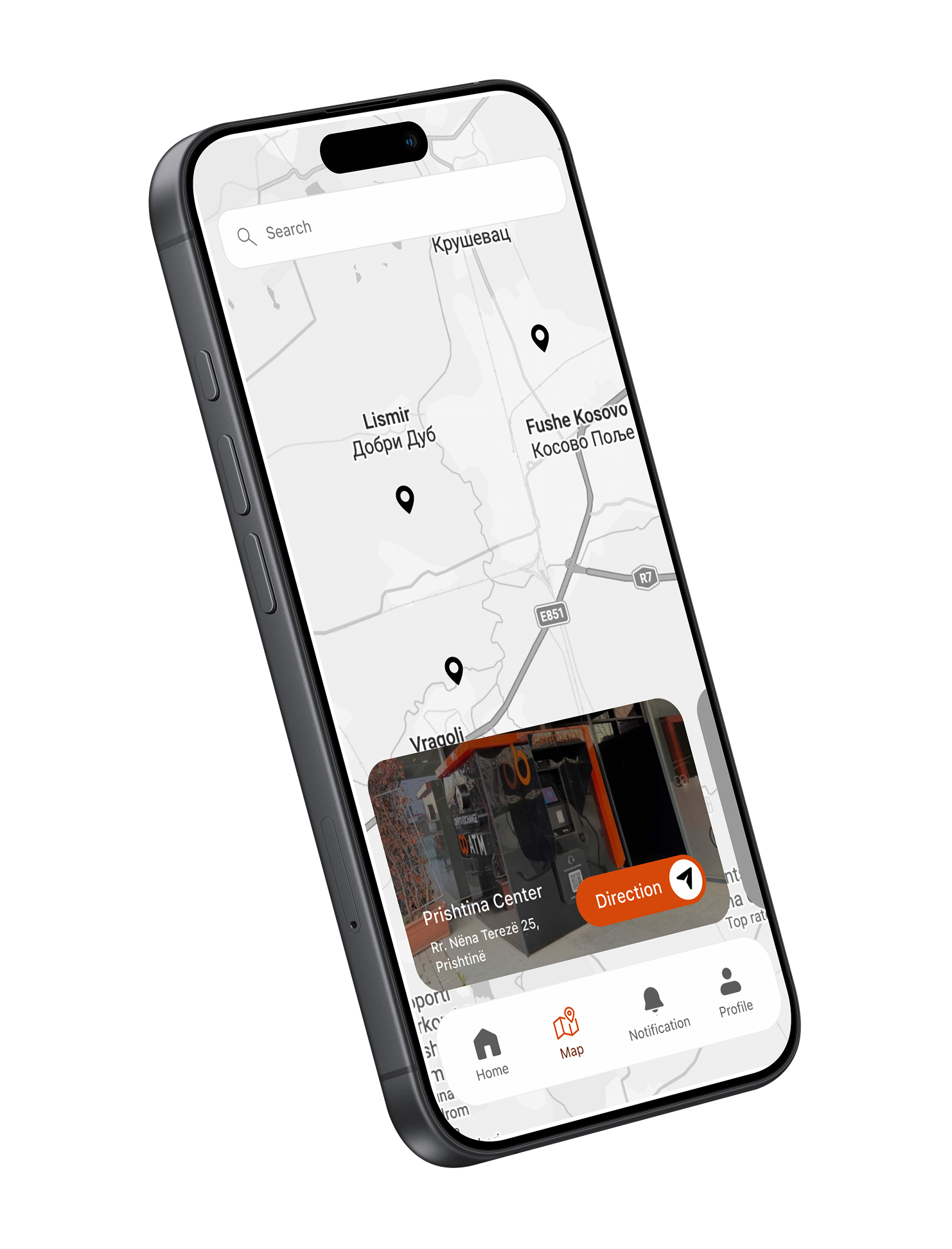 CoinPrime app map